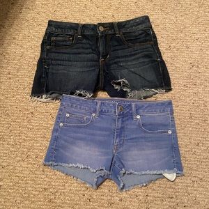 Jean shorts and skirts